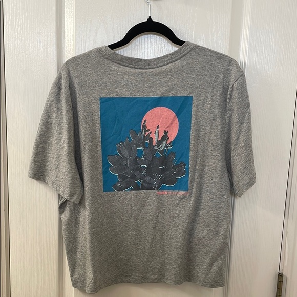 Bass Gray Short Sleeve Tee Casual Crew Neck - Picture 5 of 5